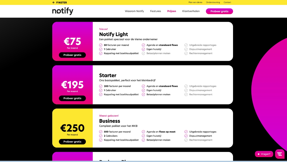 Notify – Creative design Studio Kimenai
